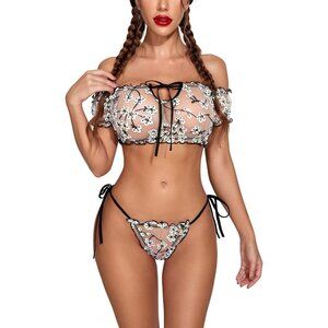 Women Lingerie Sexy Set See Through Kawaii Lingerie